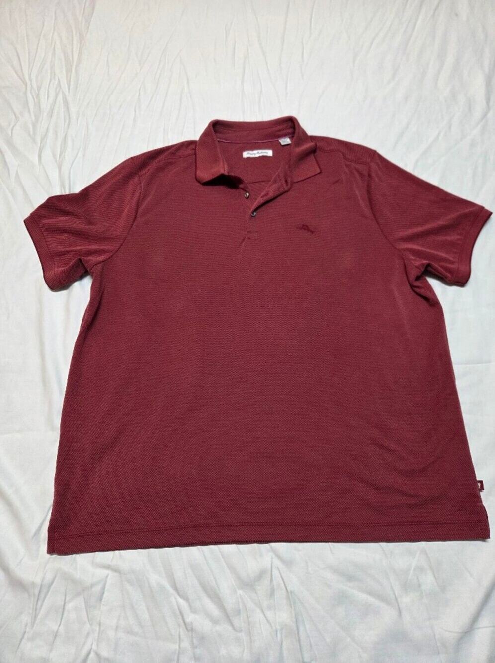 Tommy Bahama Men's Polo in Burgundy Red